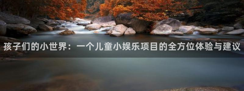 赢乐宝：孩子们的小世界：一个儿童小娱乐项目的全方位体验与建议